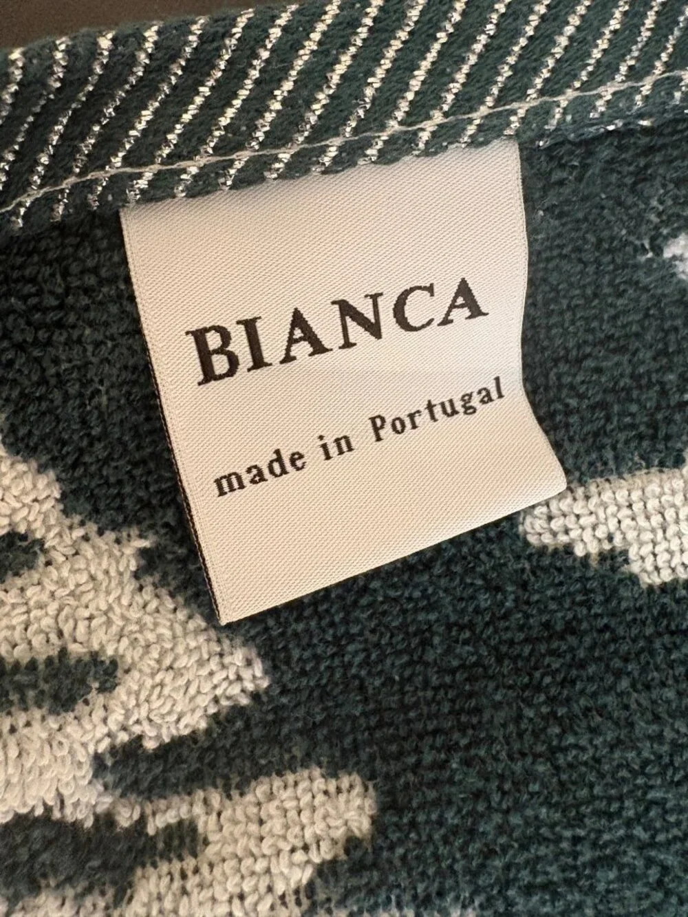 BIANCA HOLIDAY Christmas Tree Print Towel Set 5 Piece Made In Portugal